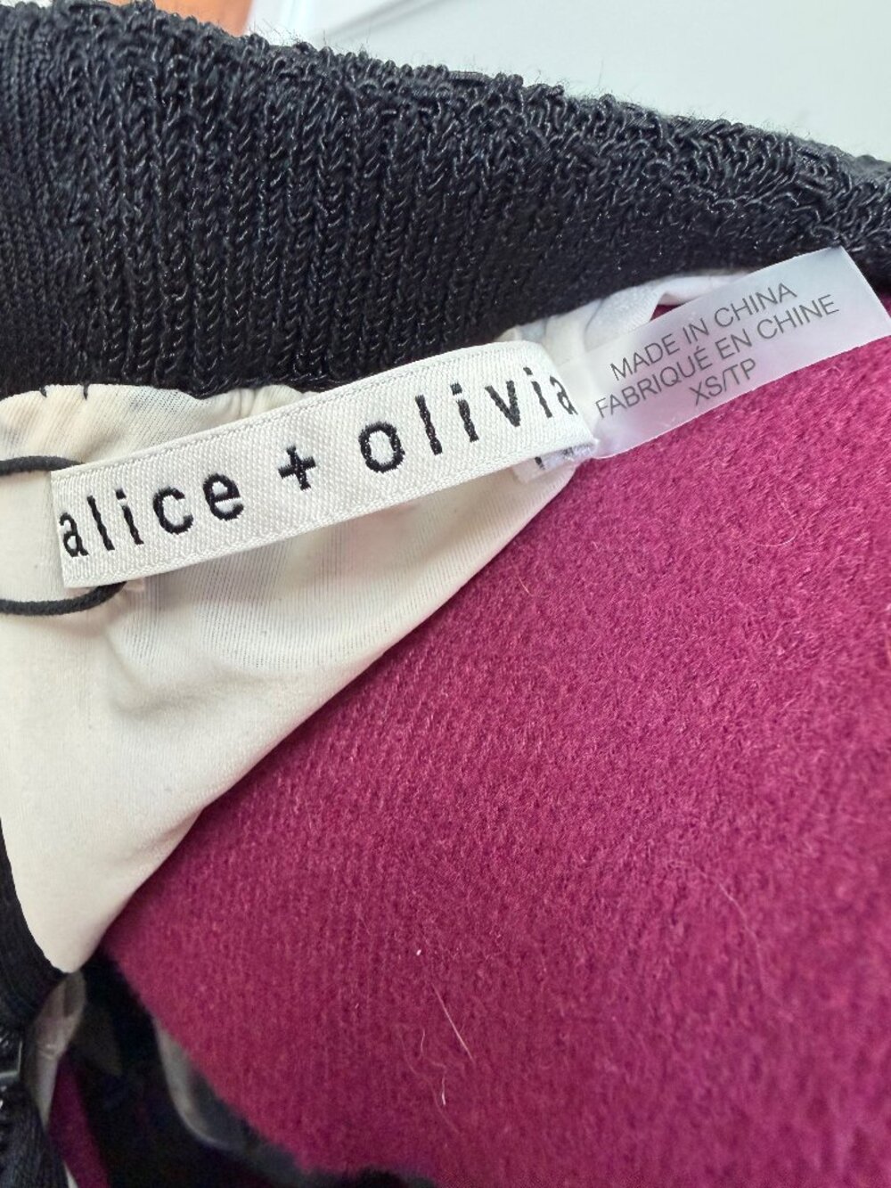 NWT Alice + Olivia "Florrie" Black Crochet Mini Skirt and Top Set - Size XS - Picture 8 of 16